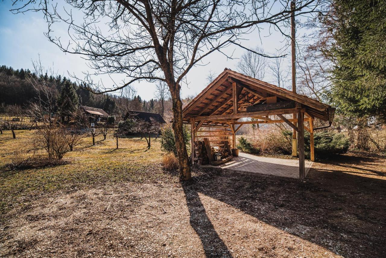 Wooden Cabin Zurej With Hot Tub Bukovje v Babni Gori Экстерьер фото